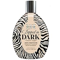 Double Dark Dipped in Dark 400X Bronzer Tanning Bed Lotion 13.5 oz