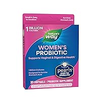 Women's Probiotic Pearls, Supports Vaginal and Digestive Health*, 1 Billion Live Cultures, No Refrigeration Required, 30 Softgels (Packaging May Vary)