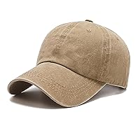 NPJY Baseball Cap Golf Cap Adjustable Original Classic Low Profile Cotton Unconstructed Solid Color for Men Women