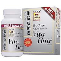 Vita Hair Growth & Hair Loss 100% Natural Herbs Potent Formula for Greying Thinning Hair Stimulate New Hair Follicles Supplement for Men/Women- 90 Capsules