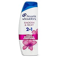 Head and Shoulders 2 in 1 Dandruff Shampoo and Conditioner, Anti-Dandruff Treatment, Smooth and Silky for Daily Use, Paraben Free, 12.5 oz