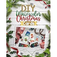 DIY Watercolor Christmas Cards: 10 easy simple diy watercolor christmas gift card designs - Homemade Crafts