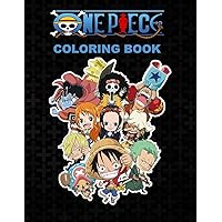 One piece Coloring Book: Anime Coloring Books for Luffy Straw Hat and Friends Fans