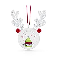 Swarovski Holiday Cheers Reindeer Hanging Picture Holder, Multicolored Swarovski Crystals, Part of the Swarovski Holiday Cheers Collection