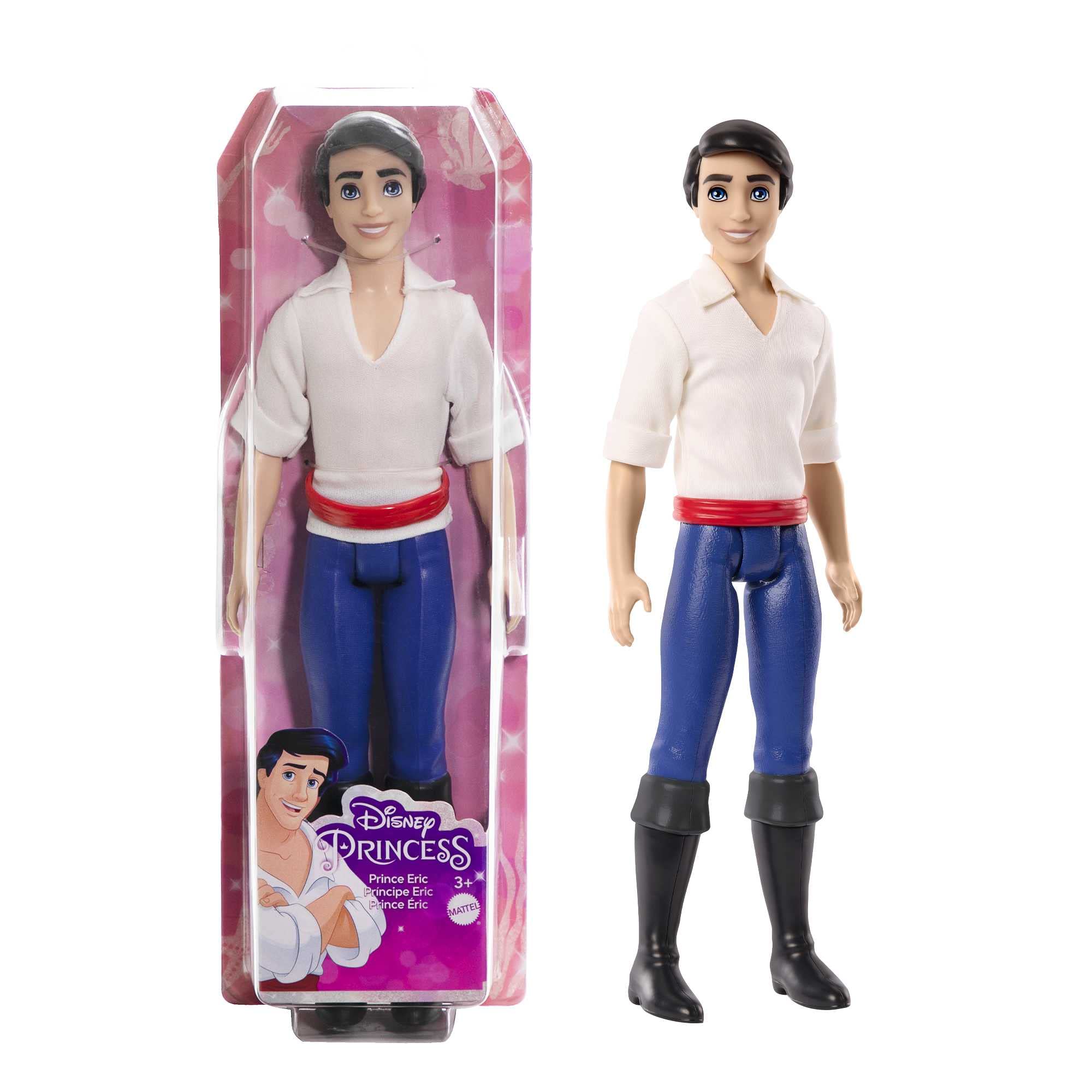 Disney Princess Prince Eric Fashion Doll in Hero Outfit from Disney Movie The Little Mermaid, Posable