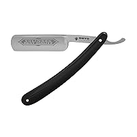 DOVO Straight Razor with Cellidur Black Handle 6/8 Inch, 10 g.