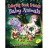 Coloring Book Friends: Baby Animals
