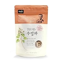 100% Natural Burdock Root Loose Tea 50g, Rich Earthy, Savory, Nutty Flavors Sliced & Roasted Whole Burdock Root with Skin Promote Health Benefits by Korean Tea Master Mr. Kim