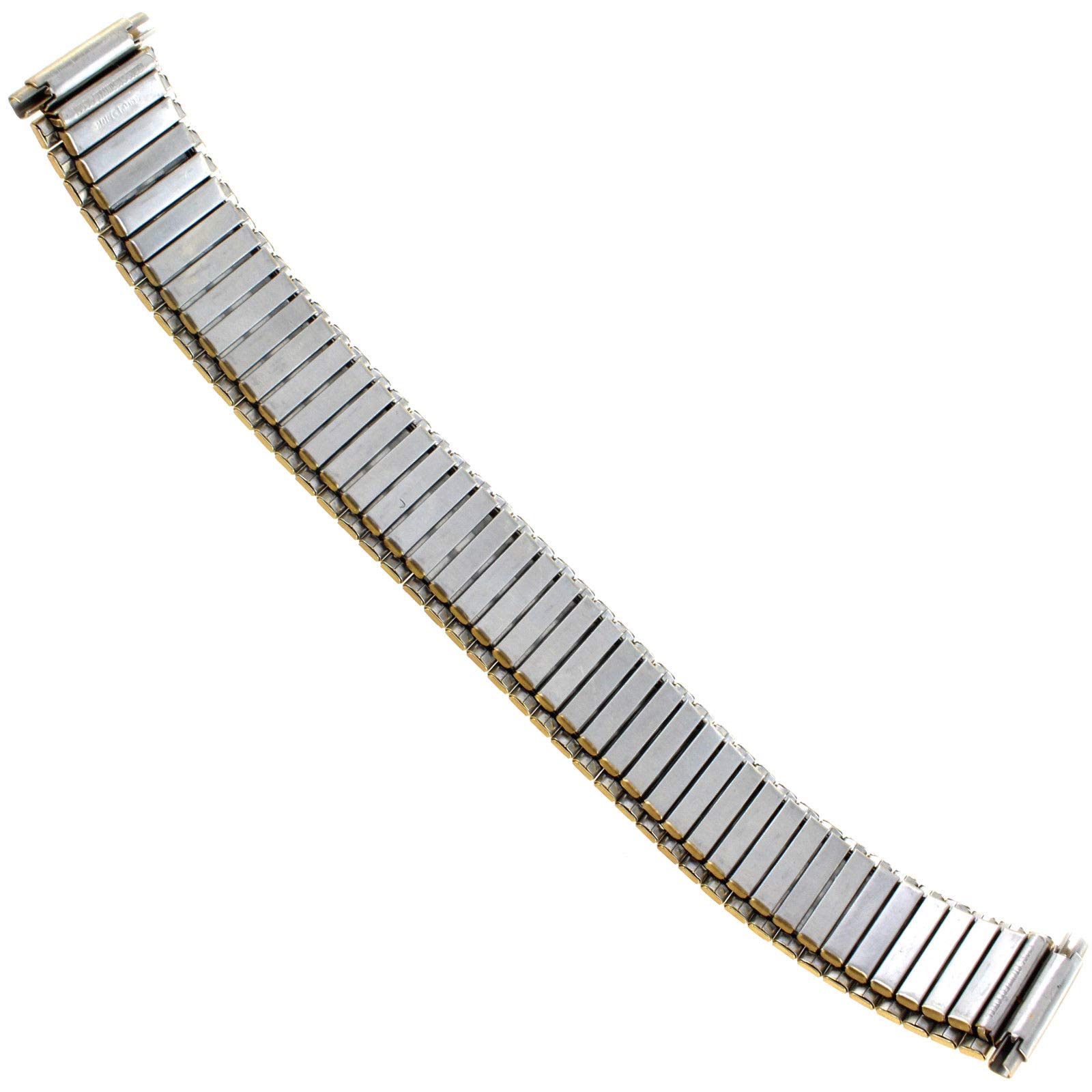 15-21mm Hirsch Gold Stainless Steel Mens Expansion Watch Band X-Long 0071