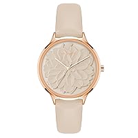 Nine West Women's Floral Dial Strap Watch