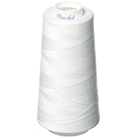 4 Large Cones (3000 Yards Each) of Polyester Sewing Quilting Serger White-Maxi Lock All Purpose Thread, 36000 Foot