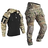 Tactical Suits Paintball Work Hunting Clothes Military Uniform Cp Camo Combat Shirts Cargo Knee Pads Pants Army Tops