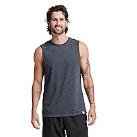 Russell Athletic Men's Dri-Power Cotton Blend Sleeveless Muscle Shirts, Moisture Wicking Odor Protection UPF 30+, Sizes S-4X