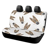 Summer Cicada Soft Pet Back Seat Covers Car Seat Cover Protector Rear Bench Protector Interior Decor