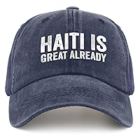 Funny Haiti Hat Haiti is Great Already Hats for Men Cowboy Funny Trucker Unisex Black Fashionable Hats Gift Hat