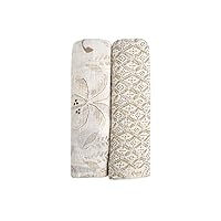 Soft Muslin Swaddle, Soft Swaddle Wraps for Boys and Girls, Beige and Safari Animal, 2 Count, 47