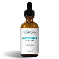 2 oz /(60 ml) Squalane Oil (A & E) -Natural Moisturizer w/Vitamin A (Retinyl Palmitate) plus Vitamin E (Alpha Tocopheral) Olive Squalene