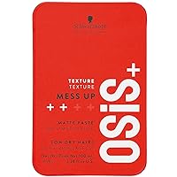 OSiS+ Mess Up – Matte Paste for long-lasting Medium Control, 3.38 oz – Pliable, Moldable Styling Paste with Carnauba Wax and Beeswax - Flexible Styling and Messy Hair Looks
