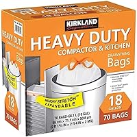 Compactor Kitchen Trash Bag with Gripping Drawstring Secure Full Size