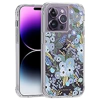 Rifle Paper Co. iPhone 14 Pro Case [Works with Wireless Charger] [10FT Drop Protection] Cute iPhone Case 6.1