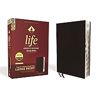 NIV, Life Application Study Bible, Third Edition, Large Print, Bonded Leather, Black, Red Letter, Thumb Indexed NIV, Life Application Study Bible, Third Edition, Large Print, Bonded Leather, Black, Red Letter, Thumb Indexed Bonded Leather