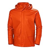 Helly-Hansen Workwear Gale Waterproof Jackets for Men Made from Heavy-Duty Polyurethane on Polyester Knit for High Mobility