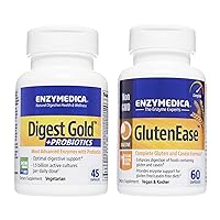 Digest Gold + Probiotics, 45 Capsules GlutenEase, 60 Capsules