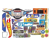 Replacement Stickers for Hot Wheels Garage - Hot Wheels Super Ultimate Garage Playset FDF25 ~ Replacement Label Sheet