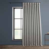 HPD Half Price Drapes BOCH-LN185-P Faux Darkening Curtains-108 Inches Long Extra Wide Luxury Linen Curtains for Bedroom & Living Room (1 Panel), 100W x 108L, Clay