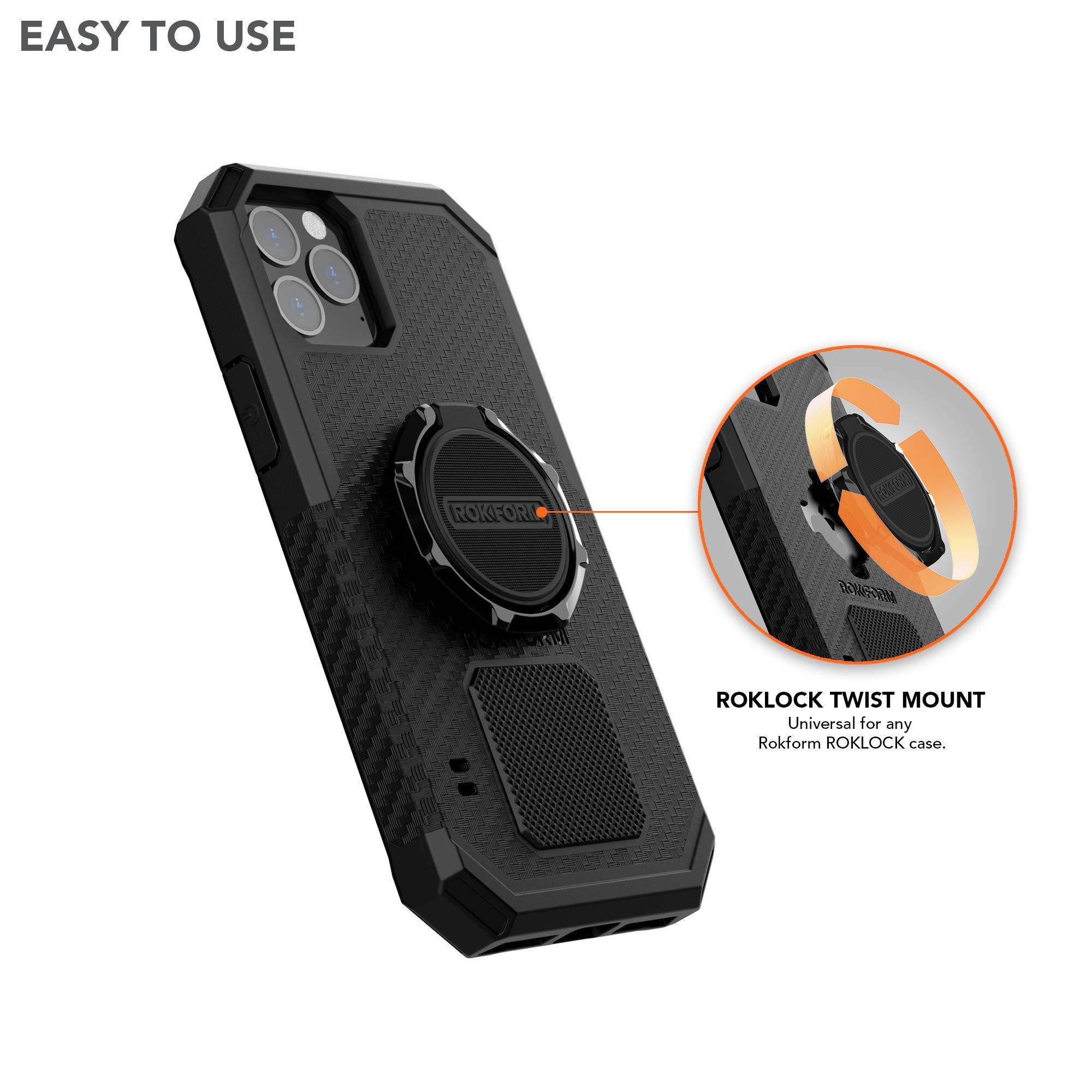 Rokform - iPhone 14 Pro Rugged Case + Magnetic Sport Ring Stand & Grip