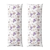 Beautiful Grape Leaves Print Long Pillow Cover Pillow Case Decor,20x54 in Ultra Soft Pillowcase for Hair Skin