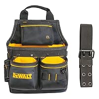 DEWALT Tool Pouch with Belt, 13 Pocket Professional Small Tool Belt Pouch (DWST540201)