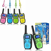 Wishouse Walkie Talkies for Adults Kids Long Range 6 Pack Family Camping Gift