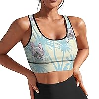 Sports Bras for Women with Removable Pads Yoga Crop Tank Tops Fitness Exercise Workout Running Top