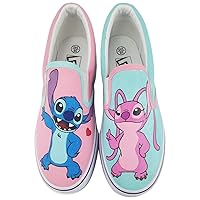 Stitch Shoes Hand Painted Shoes Custom Canvas Anime Slip On Sneakers for Girls Women Men Casual Versatile Daily