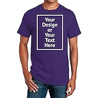 Personalized Unisex Ultra Cotton T-Shirt for Men Women 2000 Custom Add Your Image Text Photo Classic Tee Front/Back Print