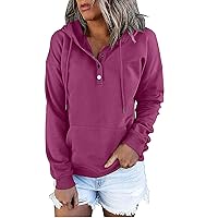 Dressy Casual Hoodies For Women Long Sleeve Pullover Tops Drawstring Hooded Sweatshirts Fall Fashion Outfits 2023