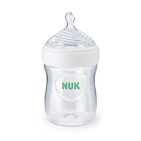 NUK Simply Natural Baby Bottle with SafeTemp, 5 oz, 1 Pack