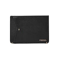 Fossil Men's Joshua Vegan Cactus Slim Minimalist Card Case Front Pocket Wallet for Men