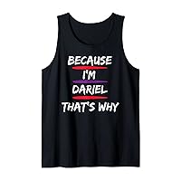 Mens Funny Personalized First Name Dariel. Tank Top