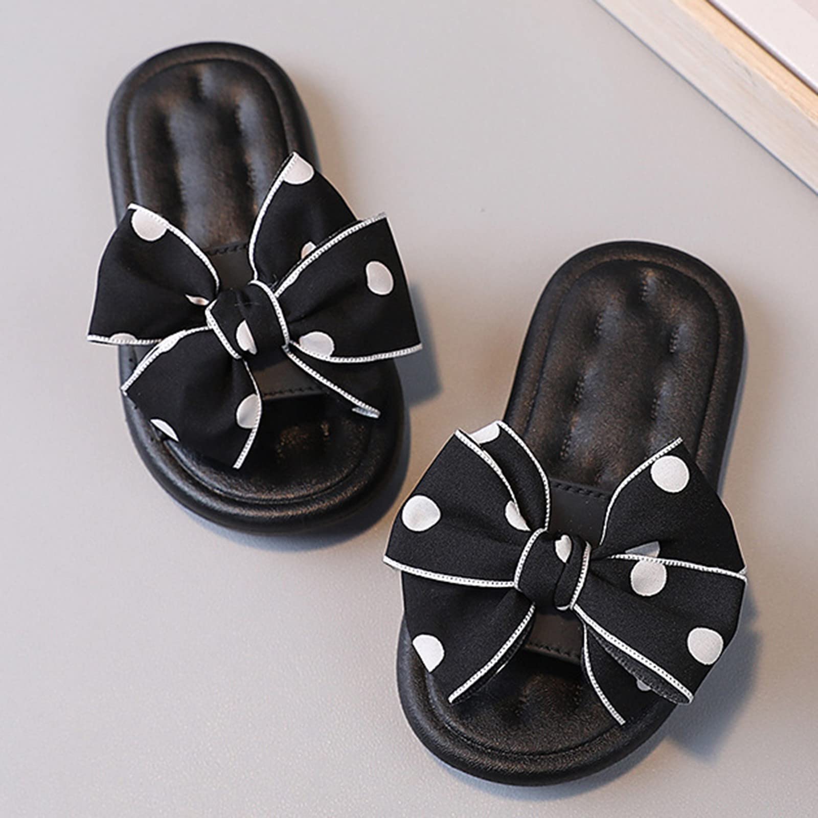 Girls Slippers Size 11 Children Shoes Fashion Slippers Bowknot Princess Household Shoes Cute Toddler 10 Sandals Girls