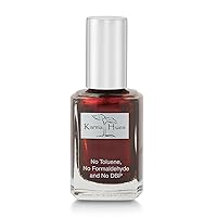 karma organic Nail Polish - Quick Dry Nail Lacquer, Non-Toxic, Vegan, and Cruelty-Free Nail Paint Art for Adults & Kids - No Toluene, No Formaldehyde, No DBP, and Free of TPHP (Giddy Up, 0.43 fl oz.)