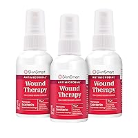 Wound Therapy, Hypochlorous Acid Safely Removes Bacteria so Wounds Can Heal, Travel Size 2 Ounce Spray (Pack of 3)