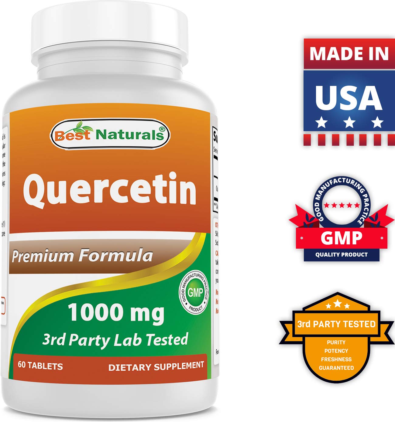 Best Naturals Bromelain 500 mg & Quercetin 1000 mg