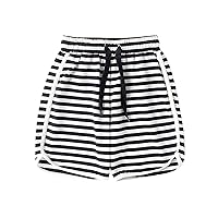Short Girls Outfit Ideas Girls' Casual Shorts Striped Pattern Breathable Shorts Beach Shorts Girls Sports Shorts