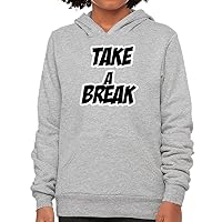 Take a Break Kids' Sponge Fleece Hoodie - Chill Quotes Kids' Hoodie - Graphic Hoodie for Kids