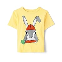 The Children's Place baby boys Easter Bunny Graphic Short Sleeve T shirt