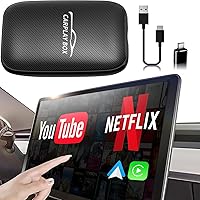 Wireless Carplay Adapter - 3 in 1 Wireless Carplay and Android Auto Adapter with Built in Netflix YouTube Support TF Card Only for Original Car Models After 2016 with Wired Carplay