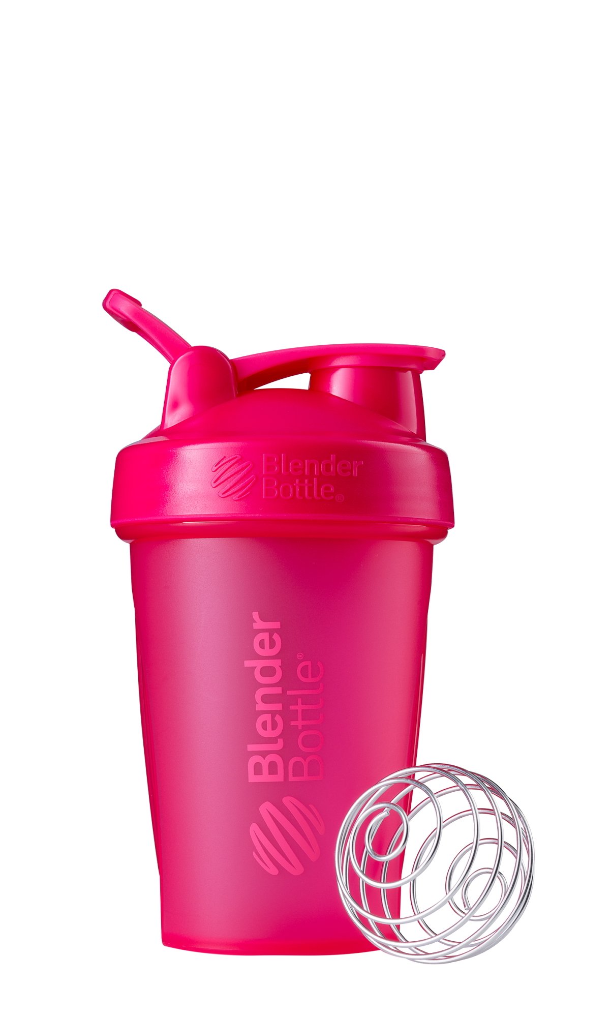 BlenderBottle Classic Shaker Bottle Perfect for Protein Shakes and Pre Workout, 20-Ounce, Pink