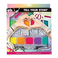 Fashion Angels Tell Your Story Bead Case 12518, Makes 30+ Bracelets, DIY Bracelet Making Kit, Multi, 1.02 Pound